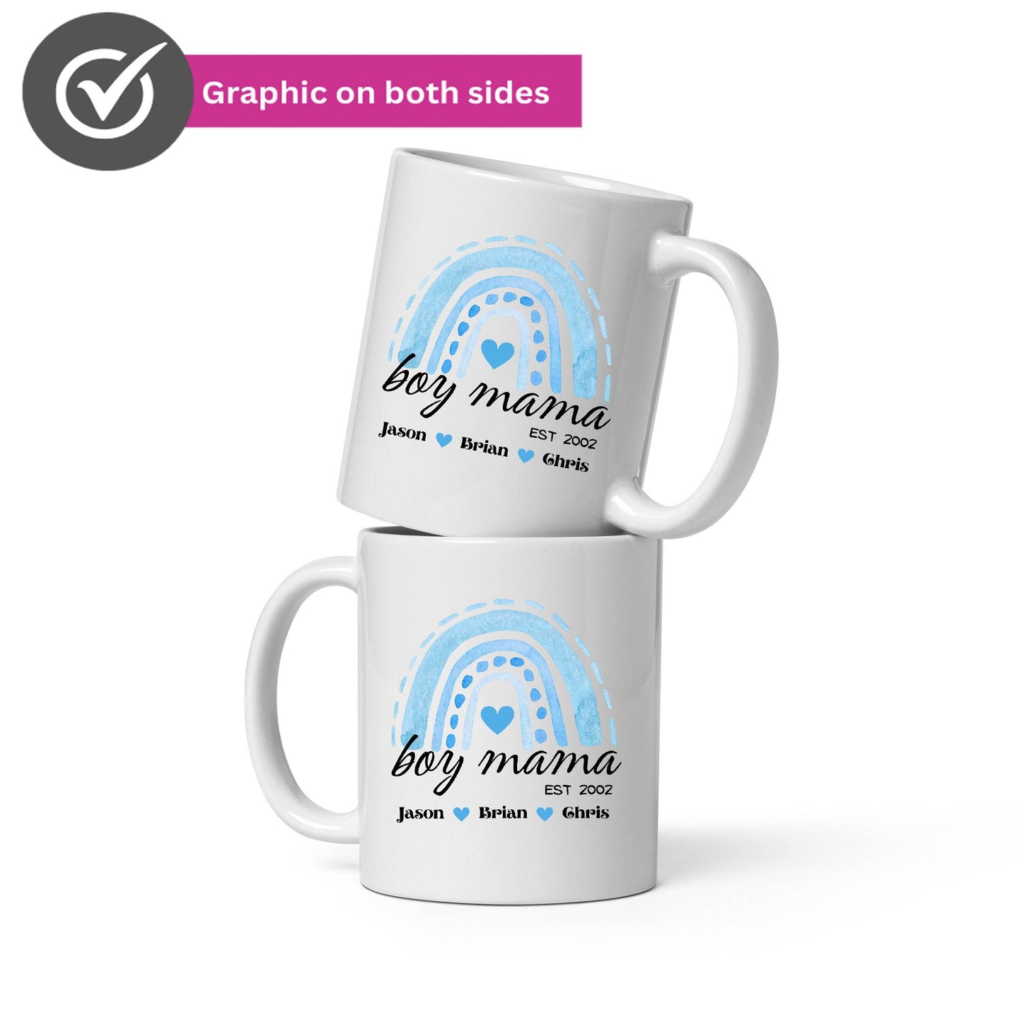 Personalized Boy Mama mug