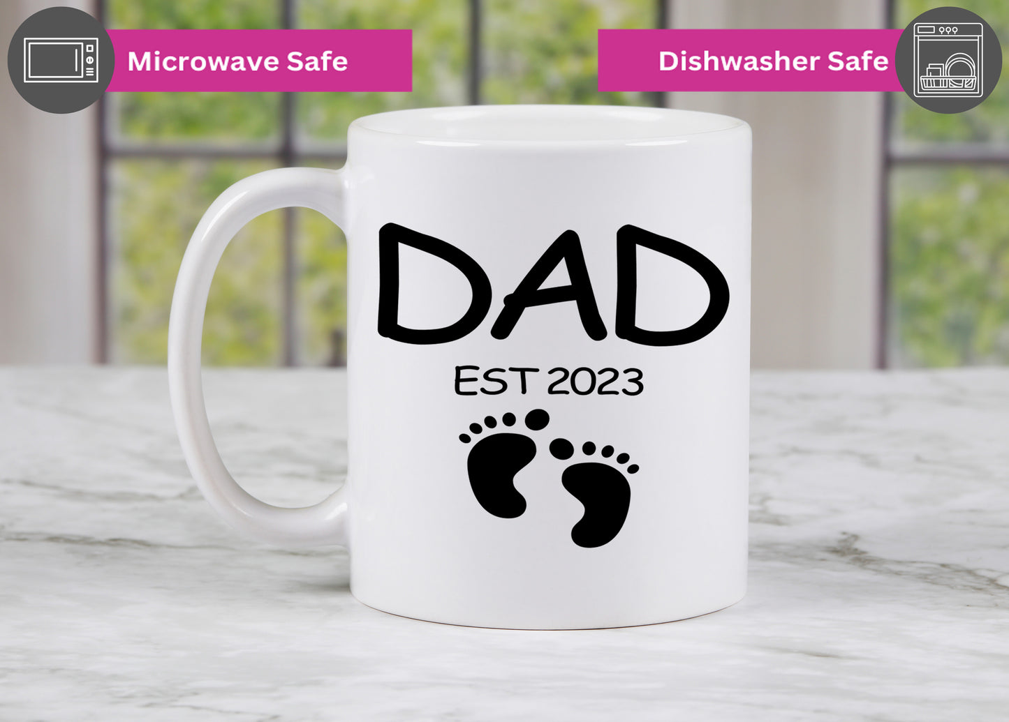 Coffee mug for Dad with Est. Date