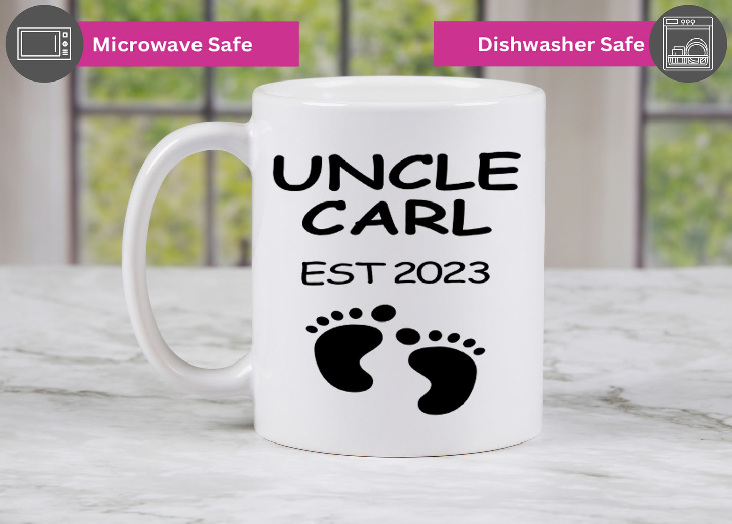 Coffee mug for Uncle with Est. Date