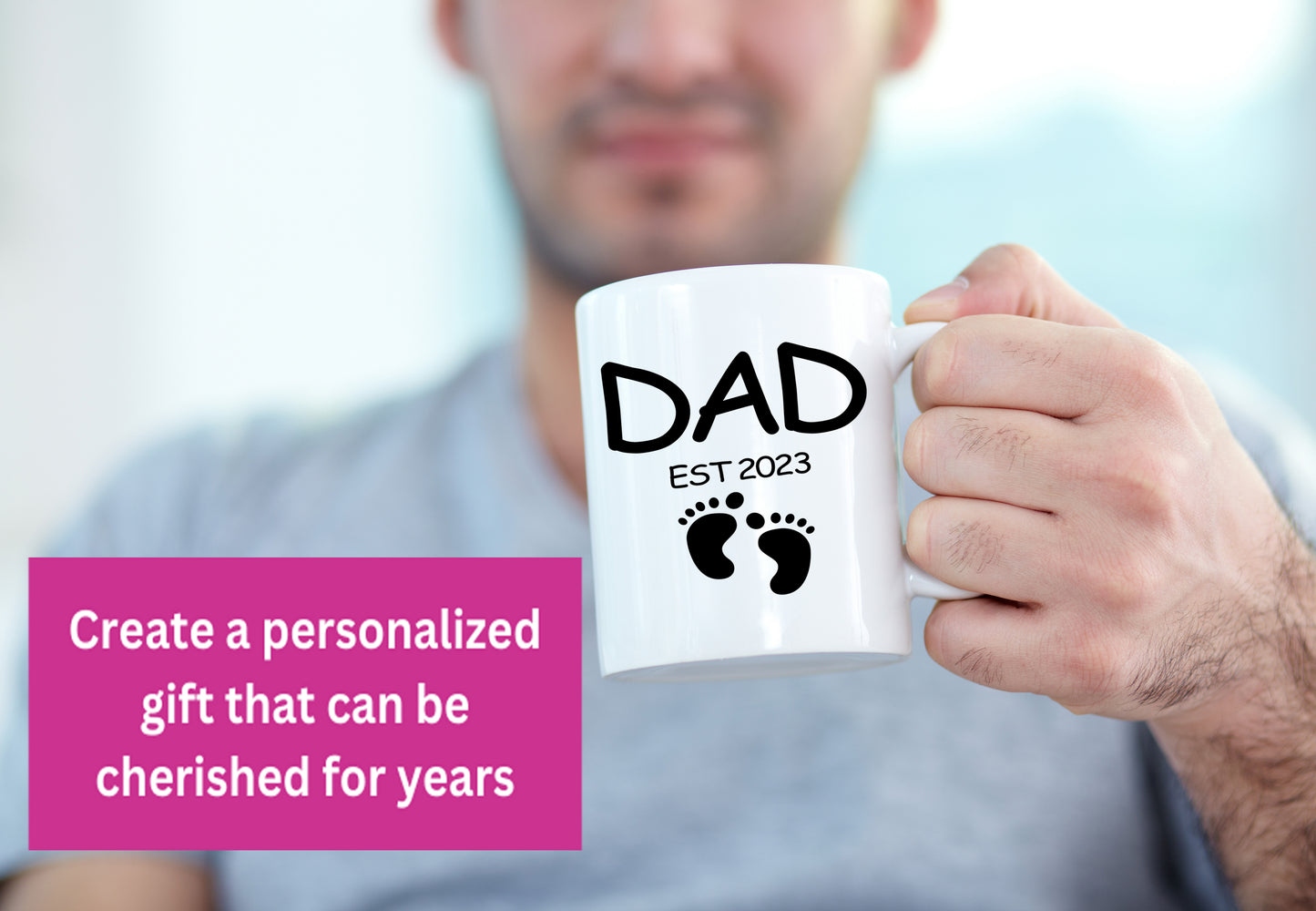 Coffee mug for Dad with Est. Date