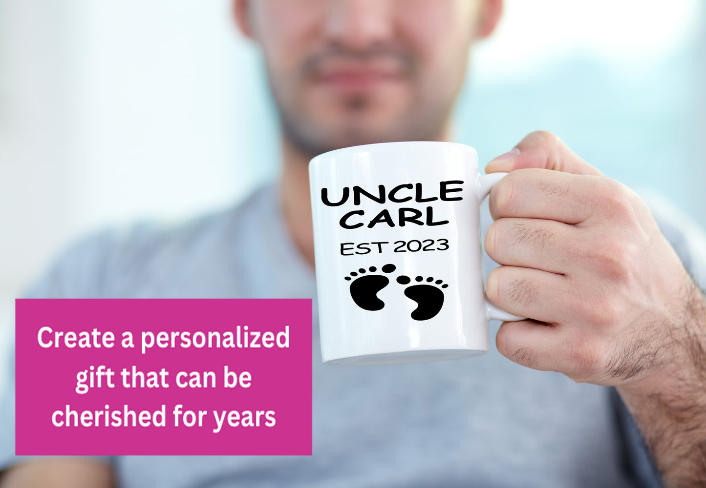 Coffee mug for Uncle with Est. Date