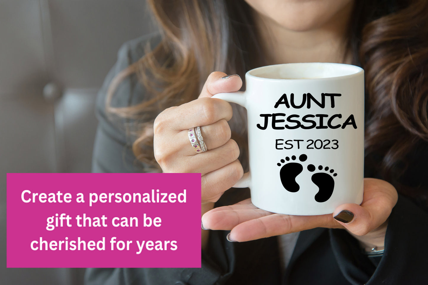 Coffee mug for Aunt with Est. Date