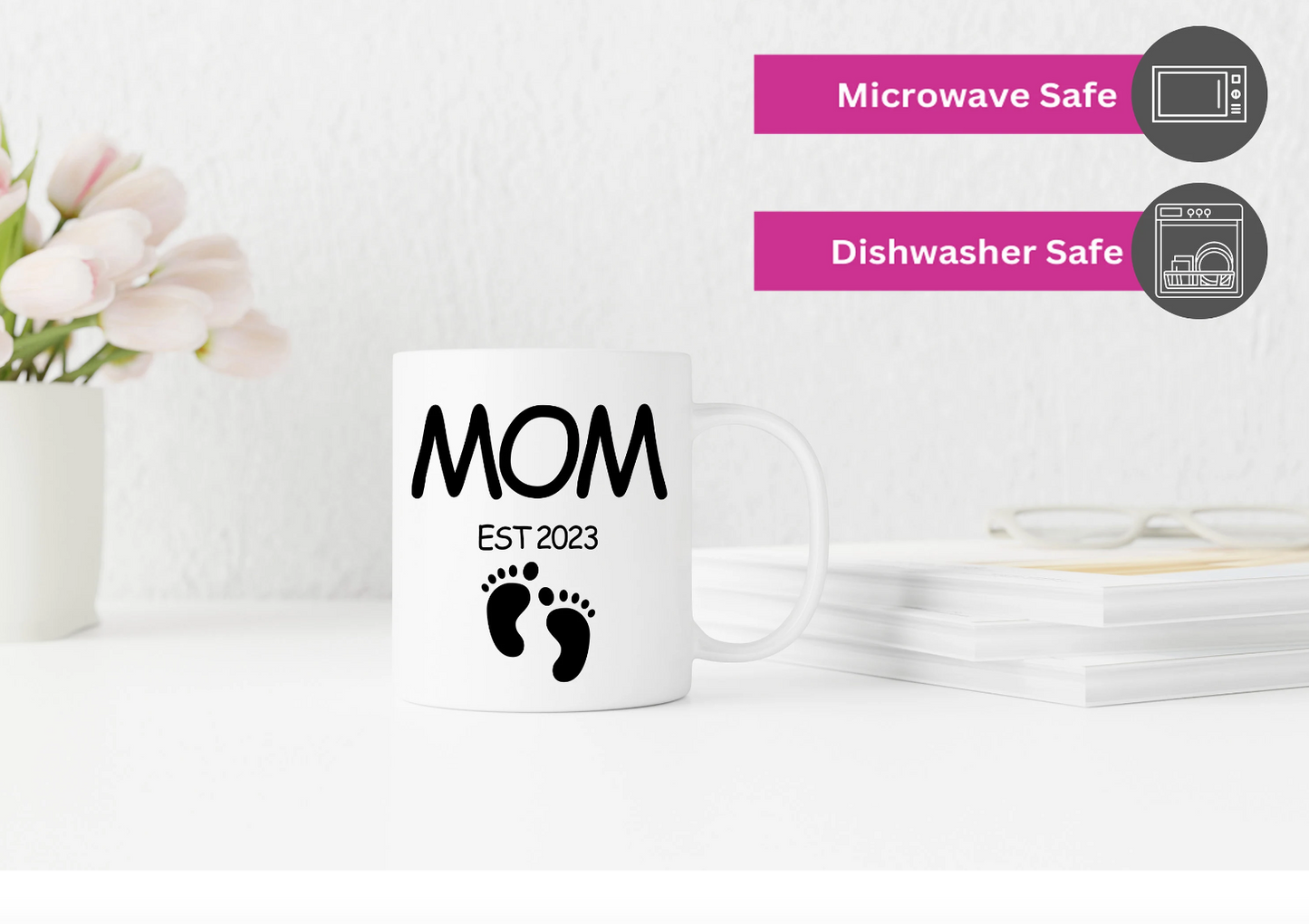 Coffee mug for Mom with Est. Date