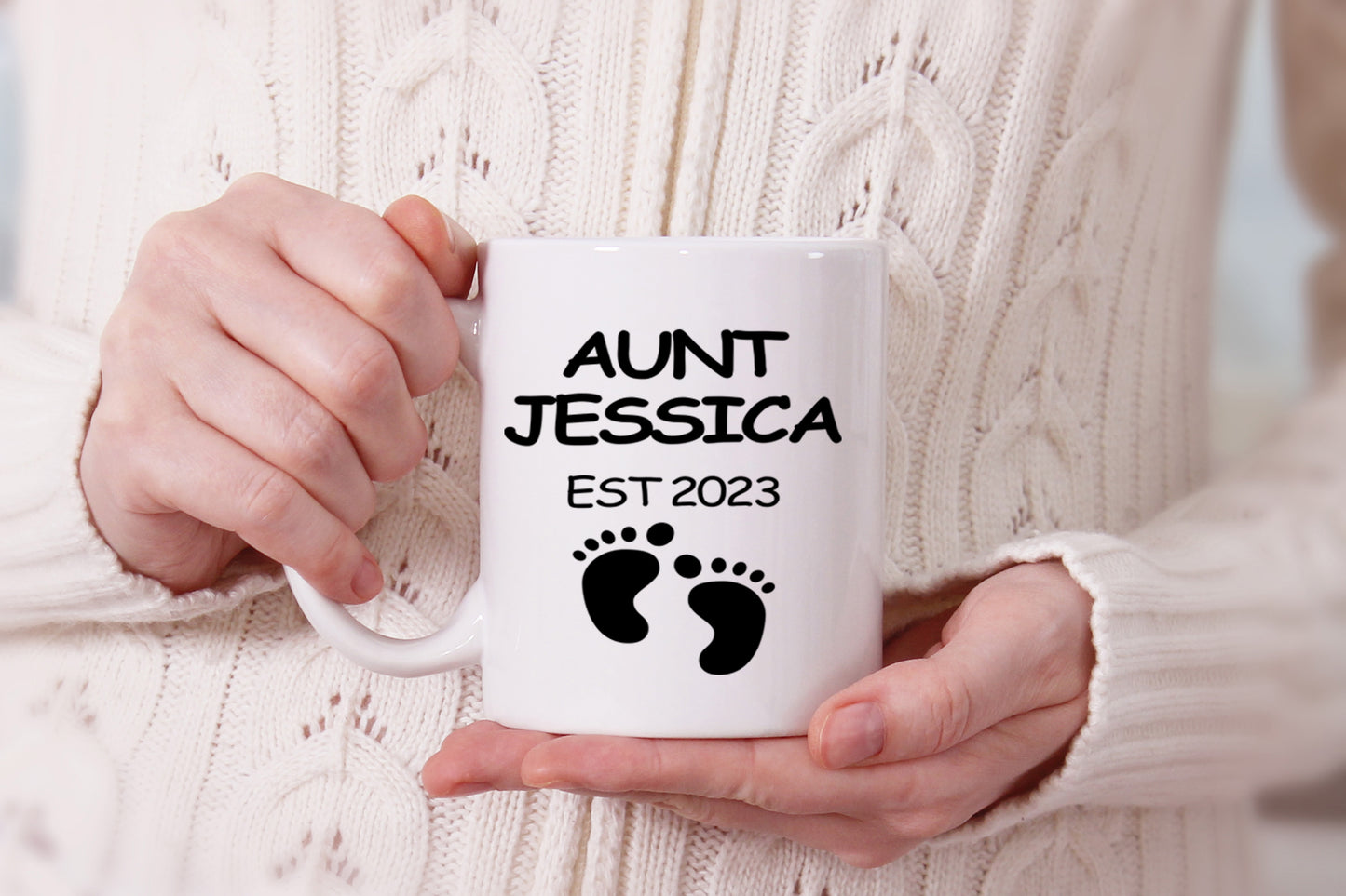 Coffee mug for Aunt with Est. Date